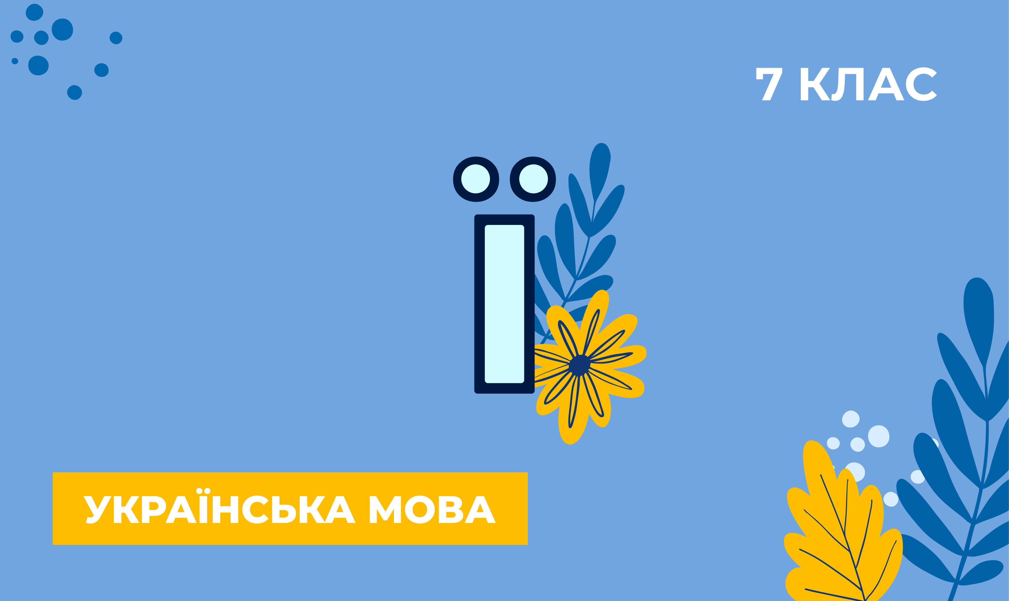 Українознавчий компонент. Українська мова. 7 клас